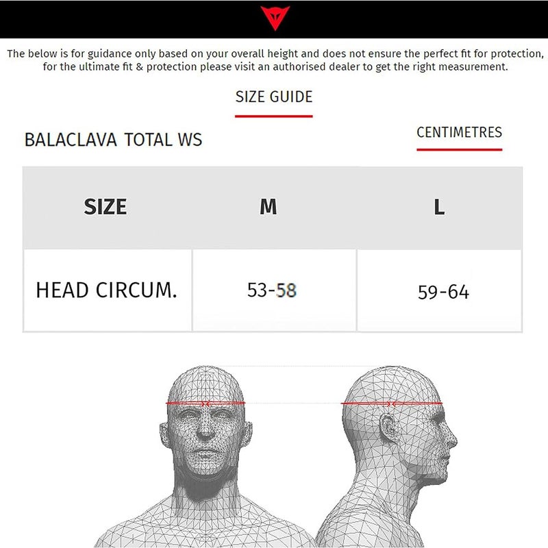 Dainese Dry Balaclava, Motorcycle Under Helmet Balaclava, Black/Blue, N - Image 4