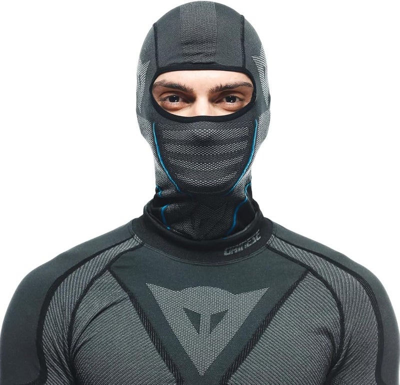 Dainese Dry Balaclava, Motorcycle Under Helmet Balaclava, Black/Blue, N - Image 2