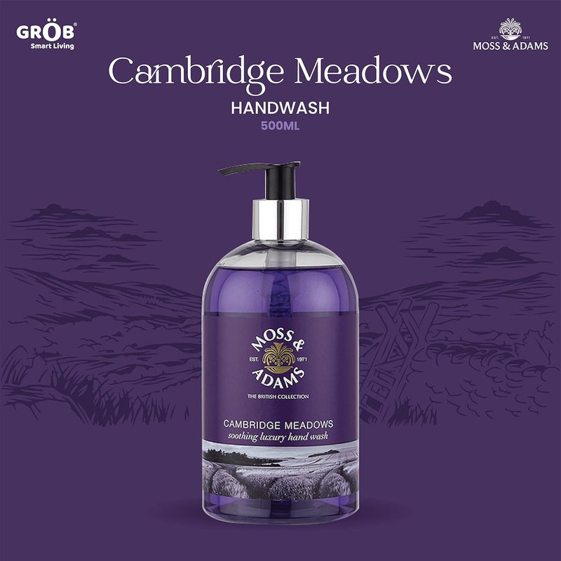 GROB Moss Adams Windermere Lake And Cambridge Meadow Germ Protection Refreshing Luxury Hand Wash 500Ml Pack Of 2 Smart Living Product - Image 3