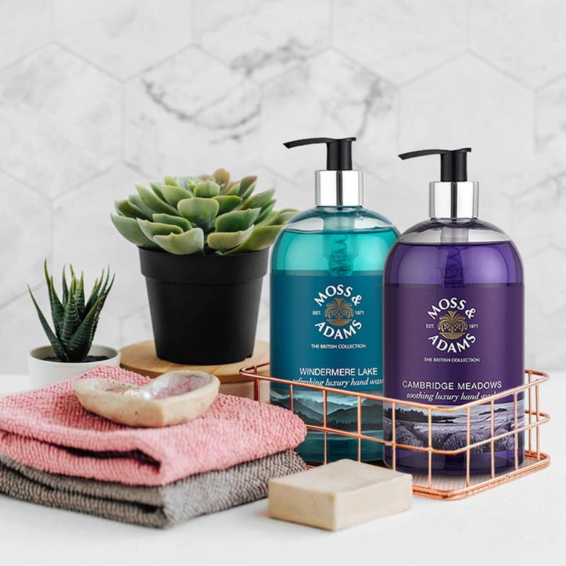 GROB Moss Adams Windermere Lake And Cambridge Meadow Germ Protection Refreshing Luxury Hand Wash 500Ml Pack Of 2 Smart Living Product - Image 1