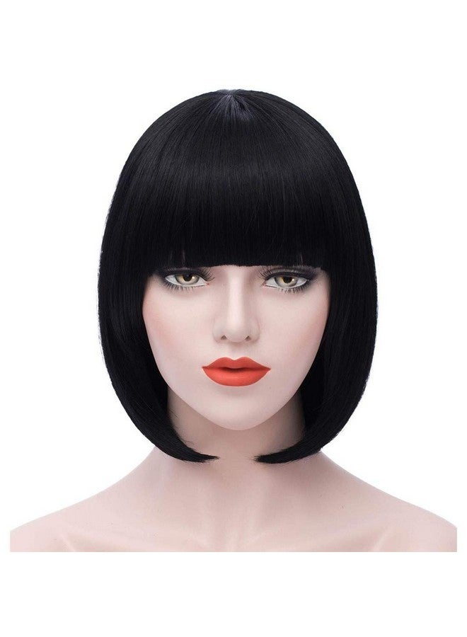 LUSH LOCKS ® Short Bob Wigs For Women/Girls Wig Natural Looking Real Hair Type Synthetic Hair Wig  - Image 2