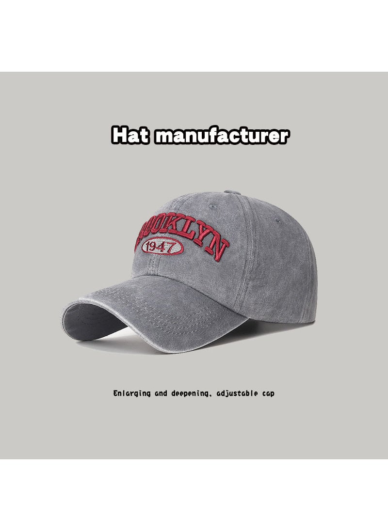 Generic Summer Unisex Embroidered Baseball Caps Wine red  - Image 3