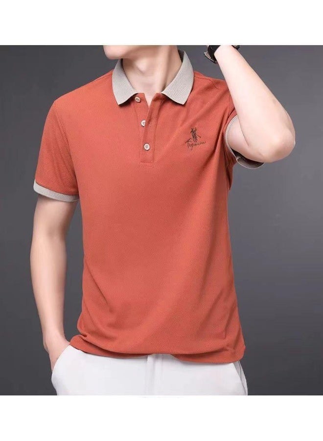 Men's Embroidered Casual Fashion Short Sleeved POLO Shirt Summer Comfortable Top - Image 2
