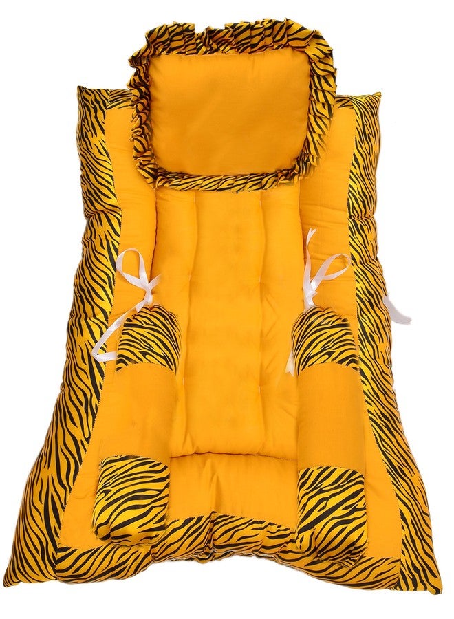 Get IT Dual Pattern Baby Sleeping Bed Set (Yellow) - Image 1