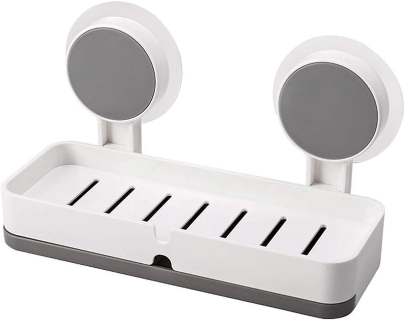 PORMONO Bathroom Shower Caddy Shelf with Suction Cups, Kitchen Storage Organiser Rack (Multicolor) - Image 1
