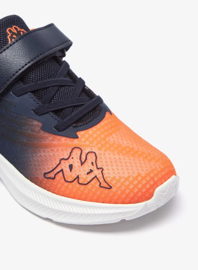 Kappa Boys Colourblocked Sports Shoes with Hook and Loop Closure