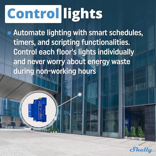 Shelly Pro 1 | Wi-Fi & LAN, 1-Channel Smart Relay Switch | Home Automation | Bluetooth Gateway | Compatible with Alexa & Google Home | No Hub Required | Remote Control | Timer Schedule | Dry Contacts - Image 3