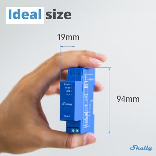 Shelly Pro 1 | Wi-Fi & LAN, 1-Channel Smart Relay Switch | Home Automation | Bluetooth Gateway | Compatible with Alexa & Google Home | No Hub Required | Remote Control | Timer Schedule | Dry Contacts - Image 4