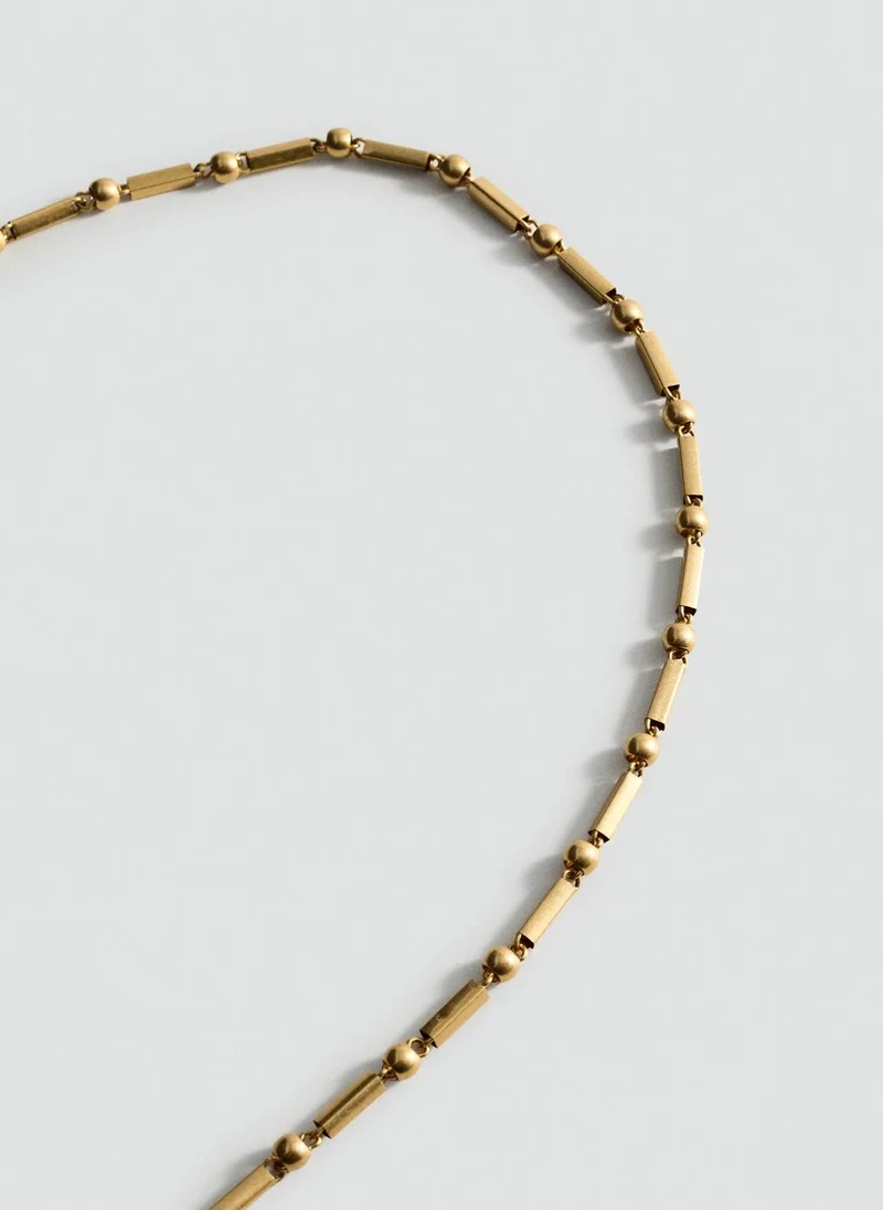 MANGO Skinny metal belt