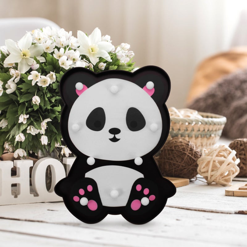2pcs Panda Shape Table Lamp Cartoon Animal Night Light Kids Room Nursery Room Decor - Image 4