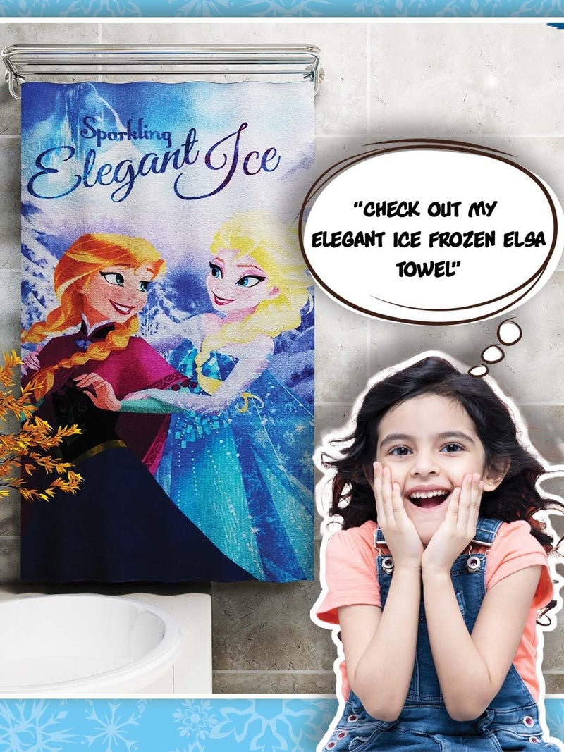 Athom Trendz Athom Living Disney Anna Elsa 350 GSM 100 Cotton Kids Bath Towel 60x120 cm M4 - Image 3
