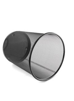 Generic Home Mesh Trash Can Kitchen Wire Trash Basket Office Metal Bin Black Storage Bins (Size Small)  - Image 4