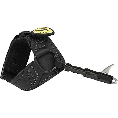 Tru-Fire Smoke Adjustable Archery Compound Bow Release with Foldback Design - Black Wrist Strap - Image 3