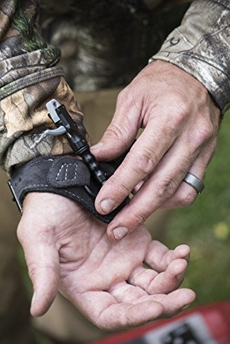 Tru-Fire Smoke Adjustable Archery Compound Bow Release with Foldback Design - Black Wrist Strap - Image 2
