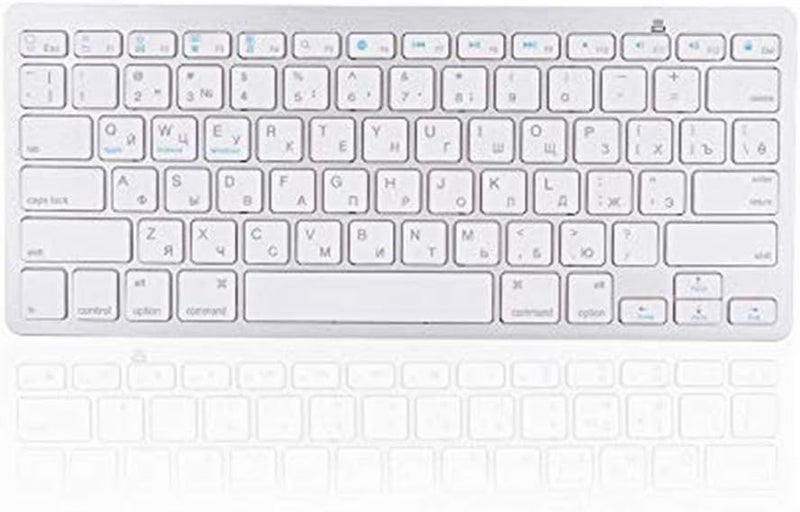 cheekyglo Wireless Bluetooth Keyboard Russian for Mac,Windows,Android, 78 Key Keyboard Wireless Keyboard Multi Functional Ultra Thin - Image 1