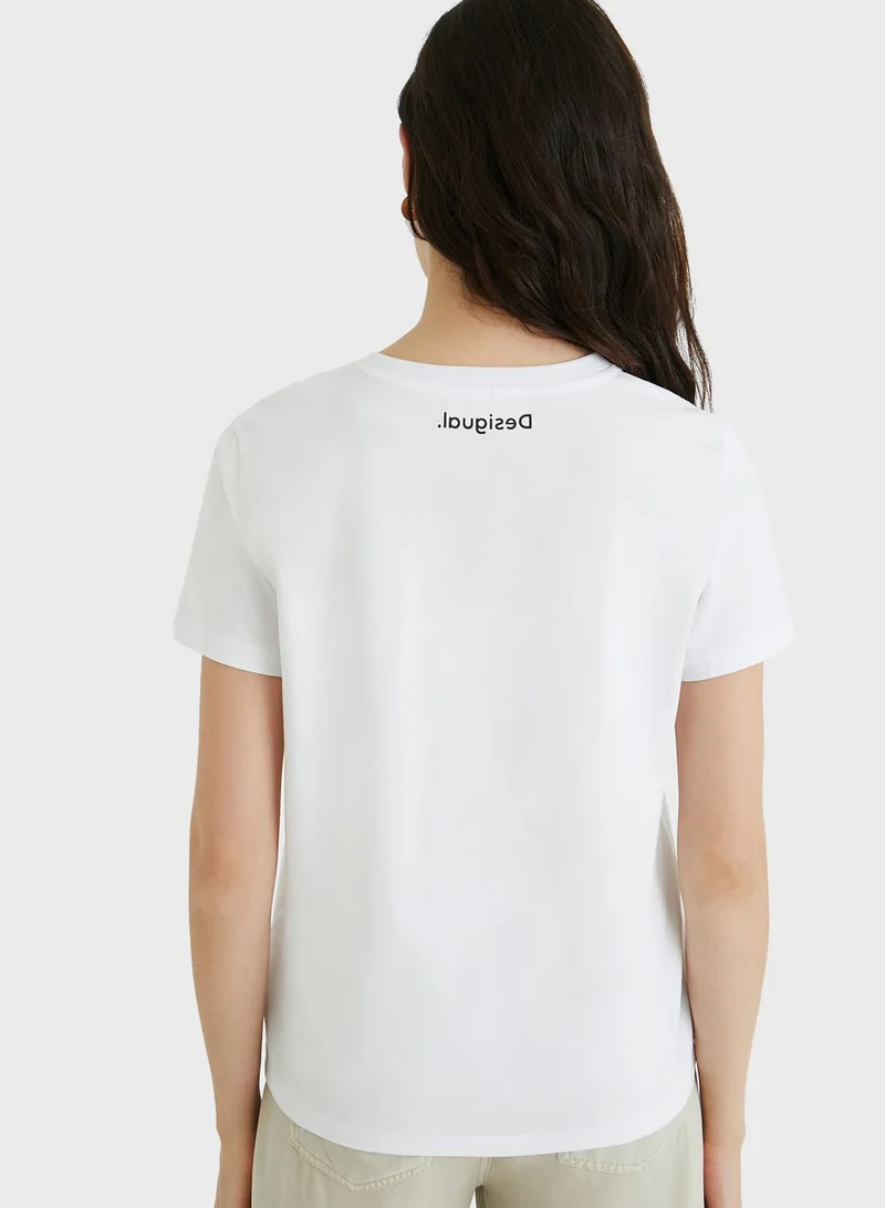 DESIGUAL Graphic T-Shirt