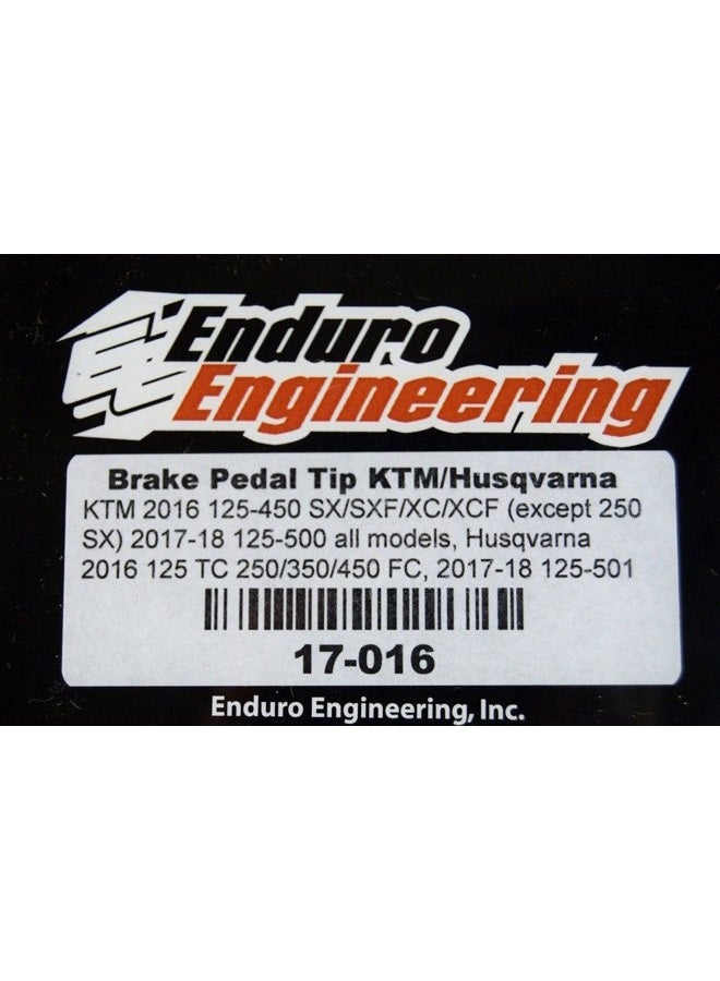 Enduro Engineering Brake Pedal Tip 17-016 - Compatible with KTM Husqvarna (45mm Wide) Moto MX Dirt Bike - Image 4