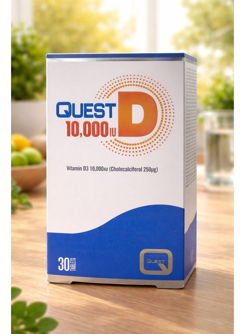 Quest Vitamin D3 10000Iu Tablets, 30 Tablets