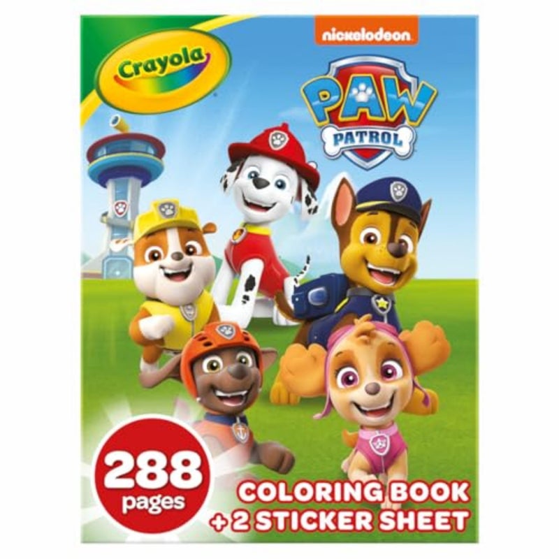 Crayola Paw Patrol Coloring Book (288pgs), Kids Coloring Book Pages & Stickers, Paw Patrol Gift & Toys, Toddler Stocking Stuffer - Image 2