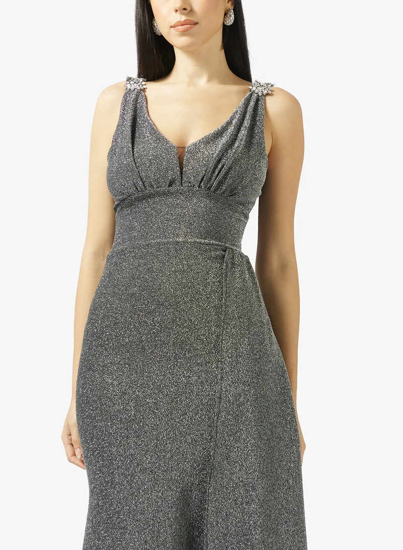 Ella Limited Edition  Shimmer Dress With Trail for Women | Best Price UAE