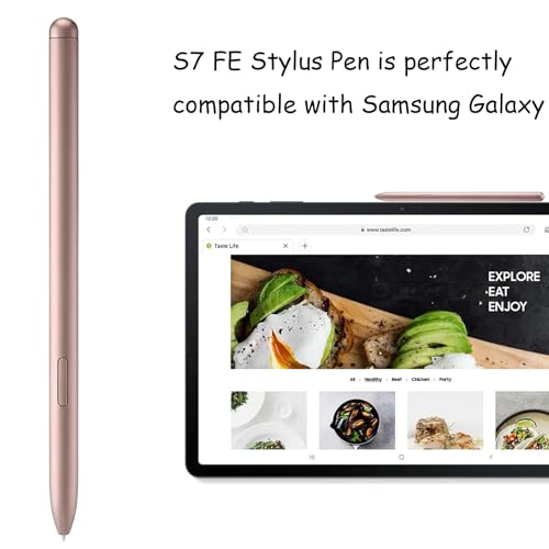 Anglepingping 2 Pack Galaxy Tab S7 FE S Pen Replacement for Samsung Galaxy Tab S7 FE Stylus Pen Replacement Compatible with Samsung Tab S7 FE SPen(Pink) - Image 5