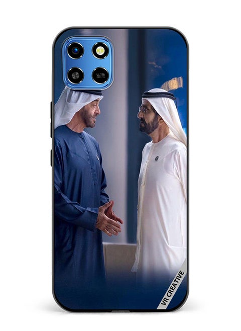 Protective Case Cover For Infinix Smart 6 HD Sheikh Mohamed Bin Zayed Al Nahyan And Sheikh Mohammed Bin Rashid Al Maktoum Design Multicolour