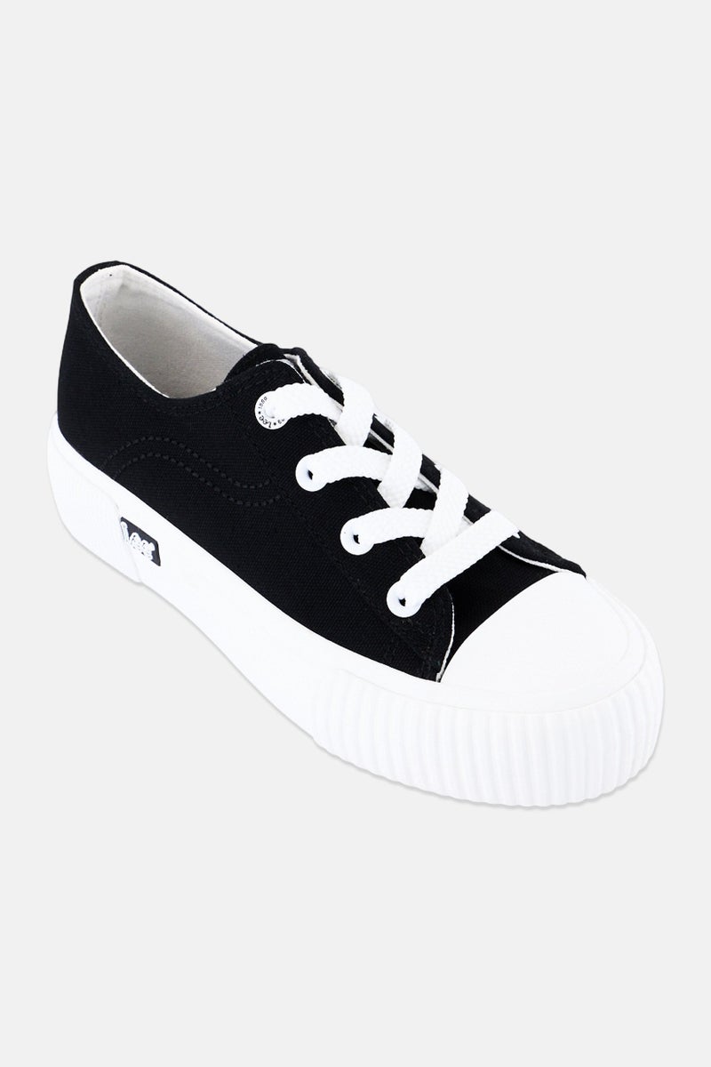 LEE Women Isla C Lace Up Casual Shoes, Black - Image 1