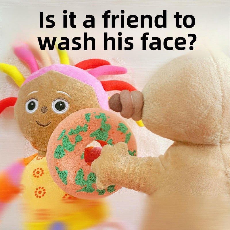 Macabaka Sponge Soap Soap Face Bath Cute Soap Sponge Bath Face Bath Ball(1 maca baka bath sponge [gift: 1 mini soap + 1 tray each]) - Image 4