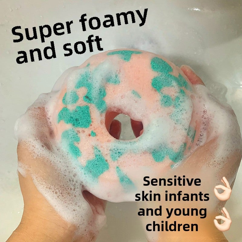 Macabaka Sponge Soap Soap Face Bath Cute Soap Sponge Bath Face Bath Ball(1 maca baka bath sponge [gift: 1 mini soap + 1 tray each]) - Image 5