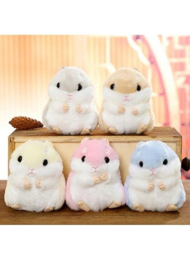 AngelGift - Cuddly Hamster Soft Stuffed Animals Cushion Toy Doll 4" /10Cm Mouse Plushie Toys Best Birthday Gifts For The Children Kids Baby Toys (Khaki) - Image 1