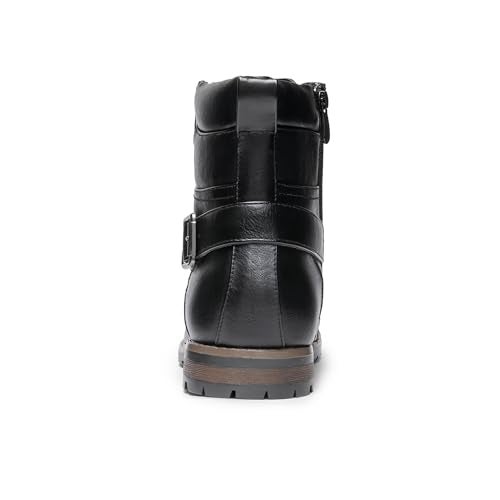 Bruno Marc Men's Motorcycle Combat Boots Casual Zipper Biker Boot, Black, Size 10.5 M US, PHILLY-3 - Image 5