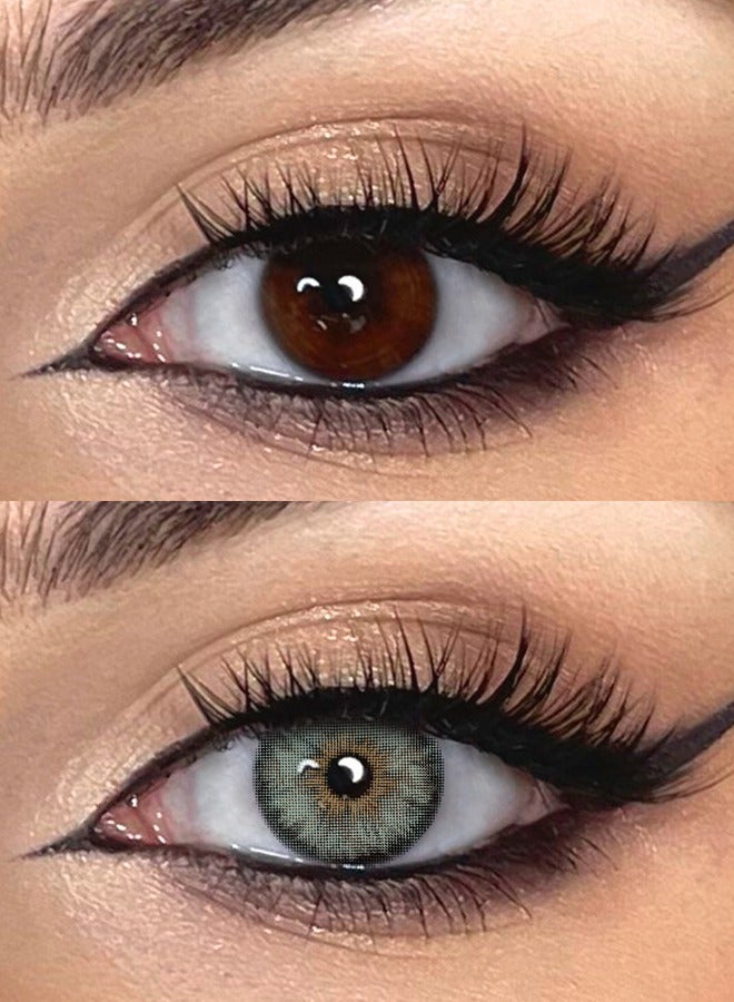 سيدة جديدة عدسات لاصقة ملونة خضراء من فريش ليدي للاستخدام السنوي - Image 2