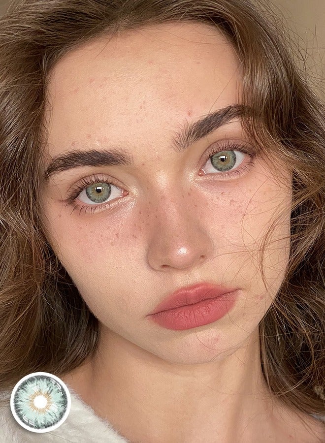 سيدة جديدة عدسات لاصقة ملونة خضراء من فريش ليدي للاستخدام السنوي - Image 3