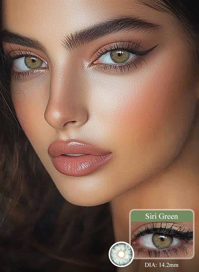 سيدة جديدة عدسات لاصقة ملونة خضراء من فريش ليدي للاستخدام السنوي - Image 1