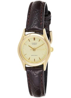 Leather Analog Watch LTP-1094Q-9ARDF