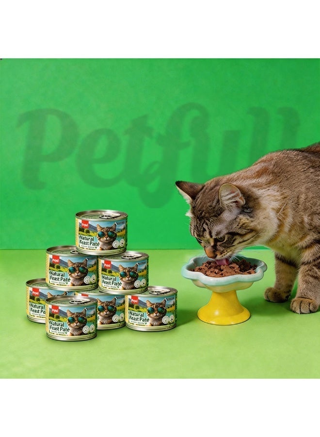Petfull Chicken Wet Cat Food – 170g Grain-Free Canned Cat Food with Salmon Oil – Hydrolyzed Protein for Easy Digestion – Complete & Balanced Main Meal for Adult Cats - Image 1