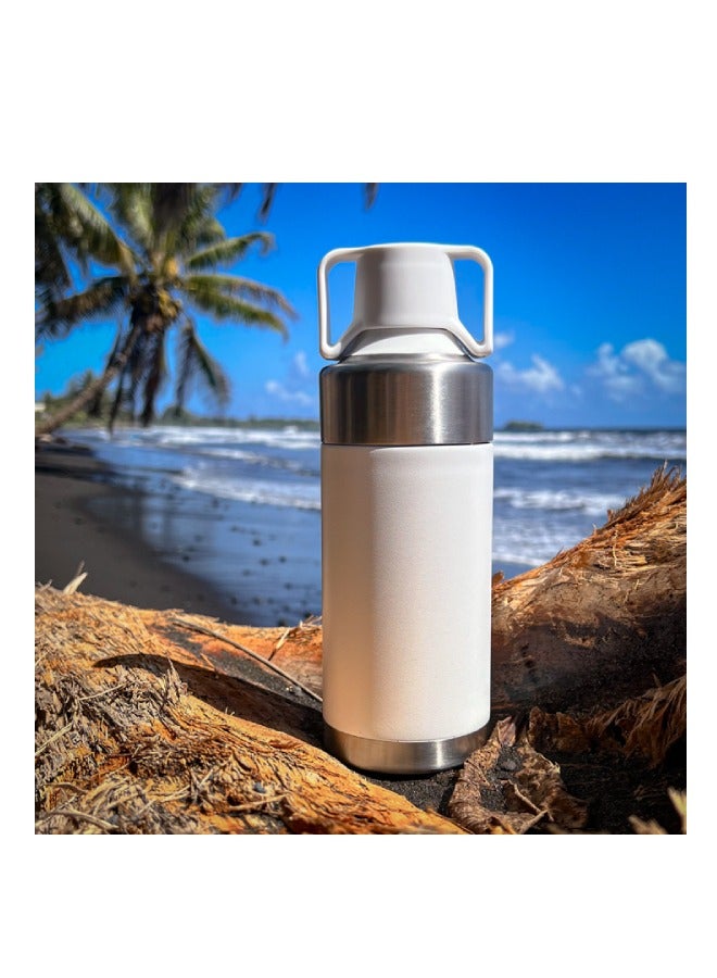 Toddy Go Brewer-Travel Cold Brew Coffee And Tea Maker I Double Walled And Vaccum Insulated-Portable 25 Oz, White  - Image 5