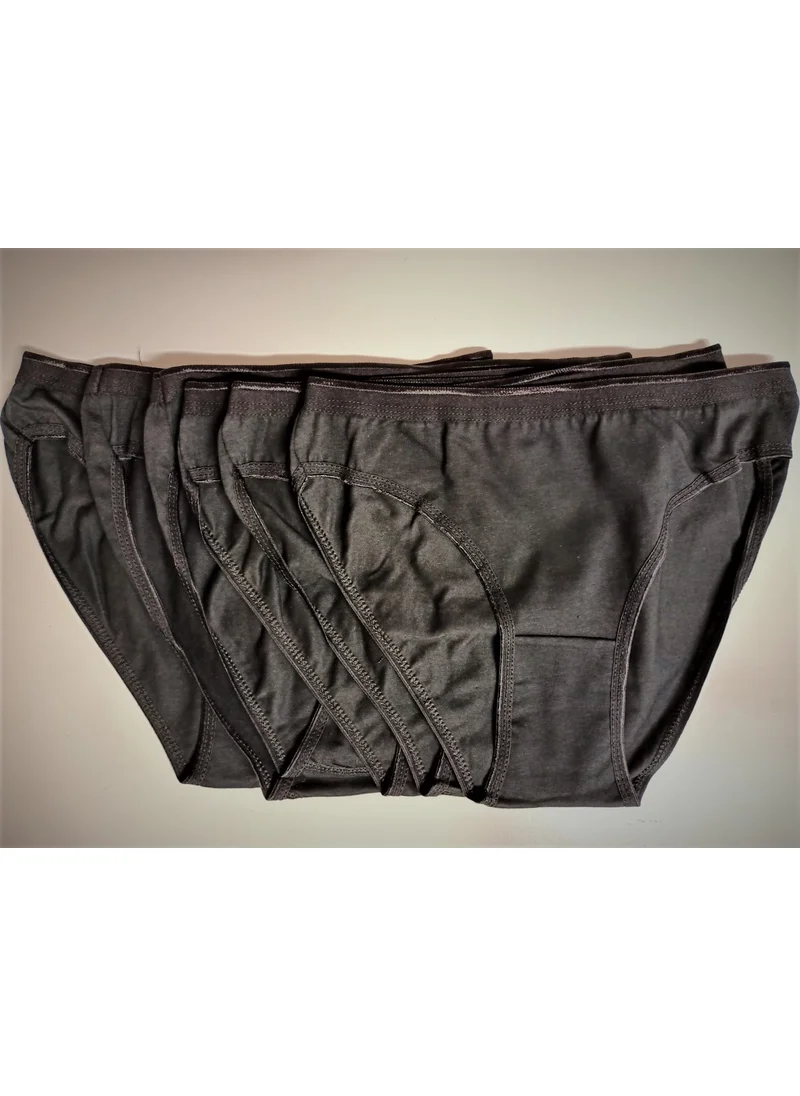 Tutku Women's Bikini Panties 6-Piece Black