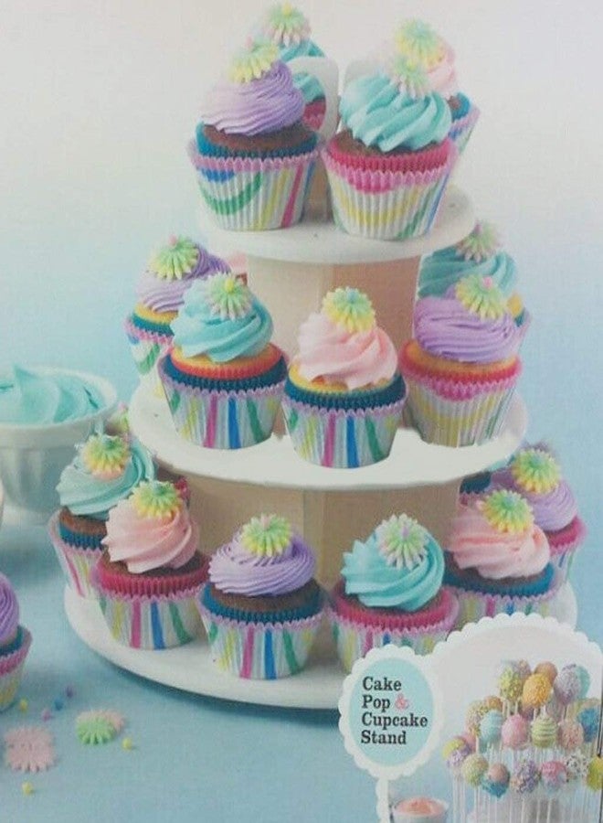 Swabs® 3 Tier Plastic CakePop and Cupcake Stand Lollipop Holder (White, Standard) - Image 5