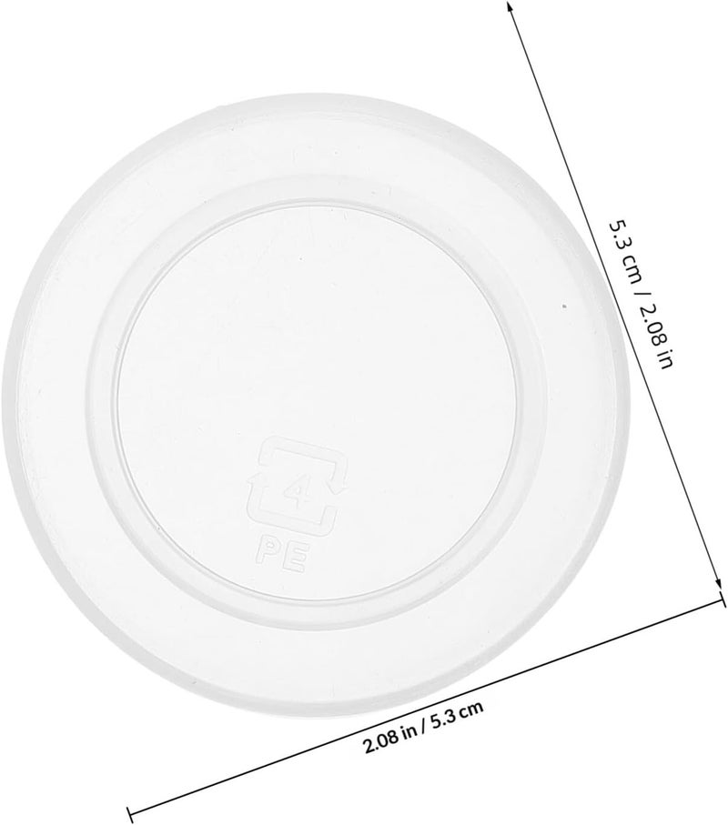 30pcs Leak-proof Reusable Bottle Lids for 100ml Yogurt and Juice Bottles, Double-layer 53mm Diameter Sealing Caps for Milk and Pudding Jars, Dustproof Replacement Lids for Home - Image 2