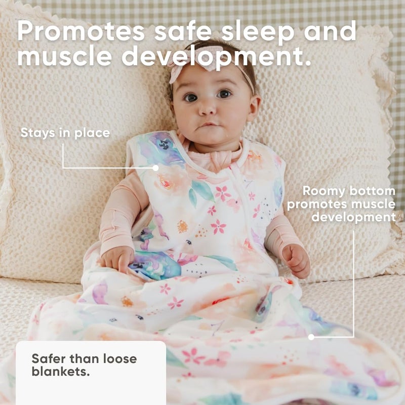 Copper Pearl Sleep Sack: Warm and Cozy Baby Bag in a Variety of Trendy Designs, Safe Alternative to Blankets, Sleeveless Baby Sleep Sack Swaddle Sizes Newborn to 24 Months - Bloom - Image 5