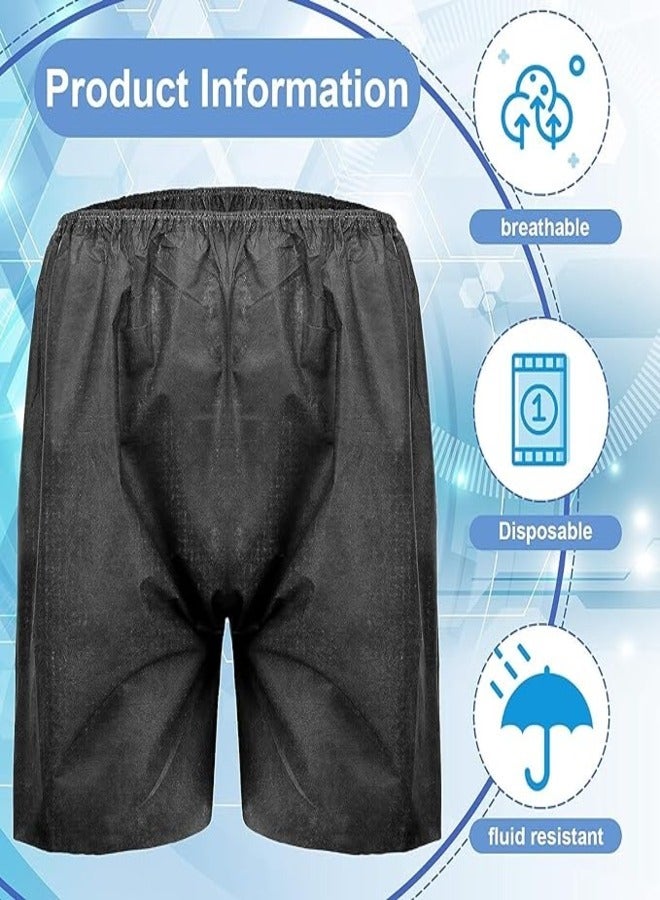 شورت للاستعمال مرة واحدة للرجال بوكسر مساج سبا بخاخ تسمير البشرة أثناء السفر وعلاجات الفحص الطبي والبقاء في المستشفى، خصر مرن، خفيف الوزن ومتين ومريح (50 قطعة)، 70 سم × 45 سم، غير منسوج - Image 3