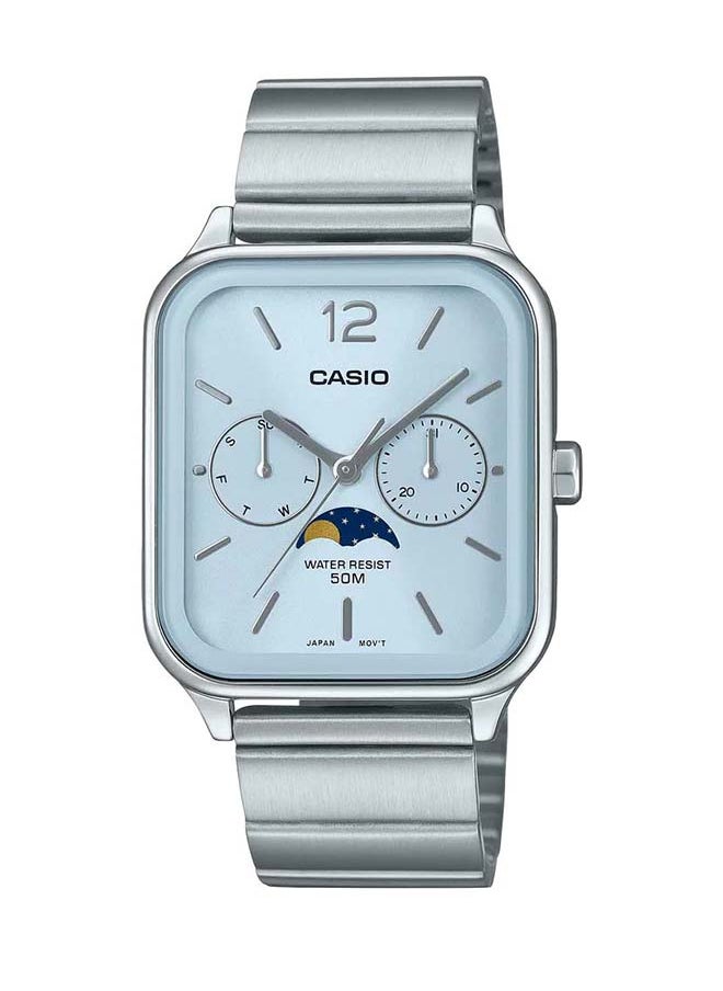CASIO - Men's Analog Square Shape Resin Wrist Watch - MTP-M305D-2AVDF - 34 Mm - Image 1