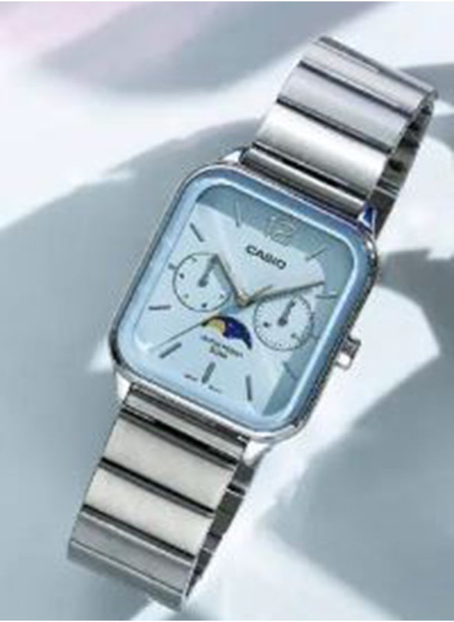 CASIO - Men's Analog Square Shape Resin Wrist Watch - MTP-M305D-2AVDF - 34 Mm - Image 1