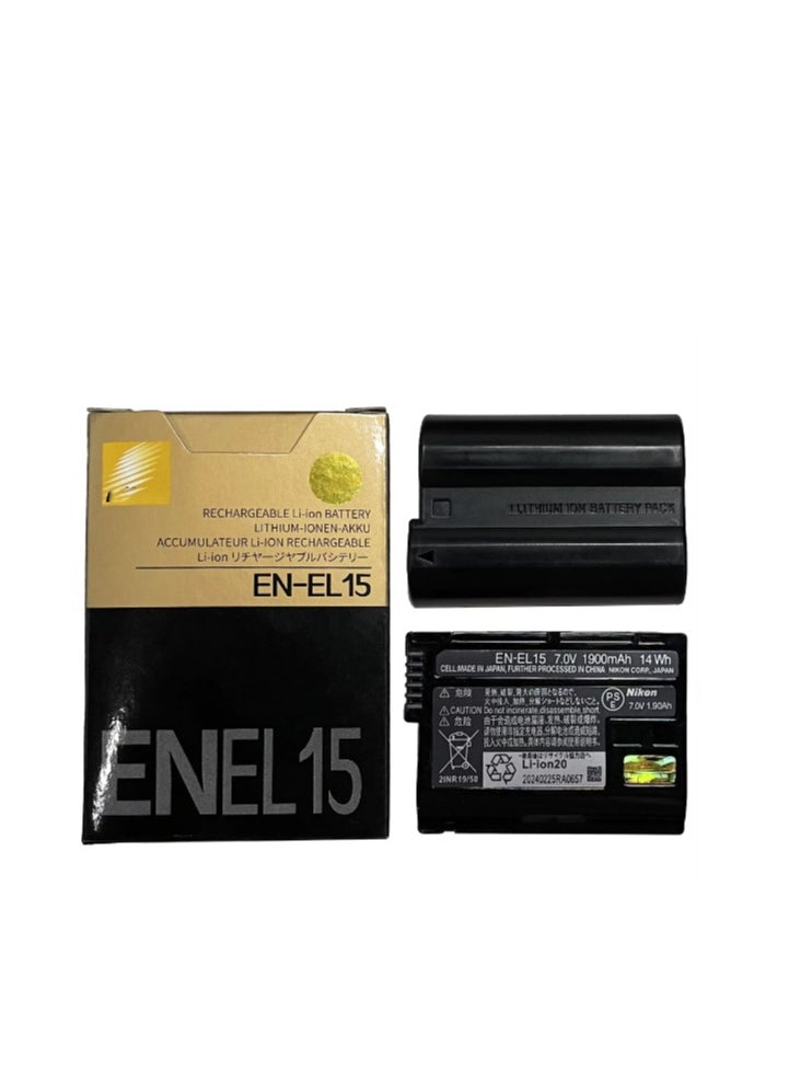 Generic - Rechargeable Battery EN-EL15 for Nikon D7500, D7200, D7100, D7000, D850, D750, D500, D810, D810, D800, D800, D800, D610, L15 D600 and more - Image 1