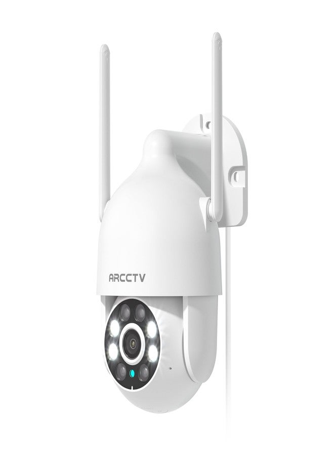 ARCCTV 2K Security Cameras Outdoor, 360°Pan-Tilt View 2.4G/5G WiFi Security Camera with Motion Tracking, Spotlight & Siren, 2-Way Audio, Full Color Night Vision, Waterproof - Image 1