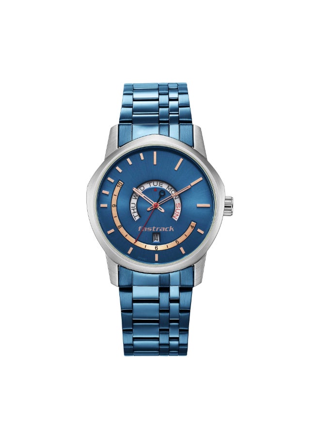 fastrack Fastrack Exuberant Analog Blue Dial Men's Watch-3279KM01, Blue  - Image 1