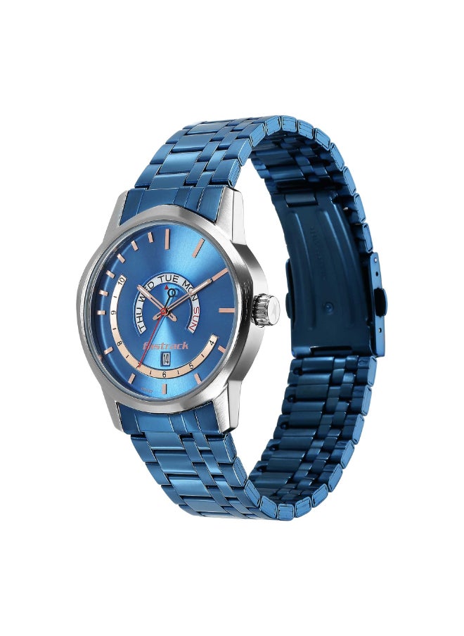 fastrack Fastrack Exuberant Analog Blue Dial Men's Watch-3279KM01, Blue  - Image 3