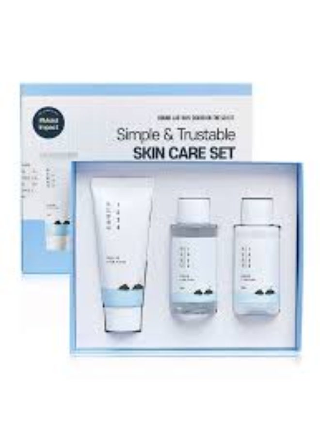 Round Lab 1025 Dokdo Skin Care Basic Set – 3-Step On-The-Go Kit (Cleanser 40ml + Toner 50ml + Lotion 50ml) - Image 2