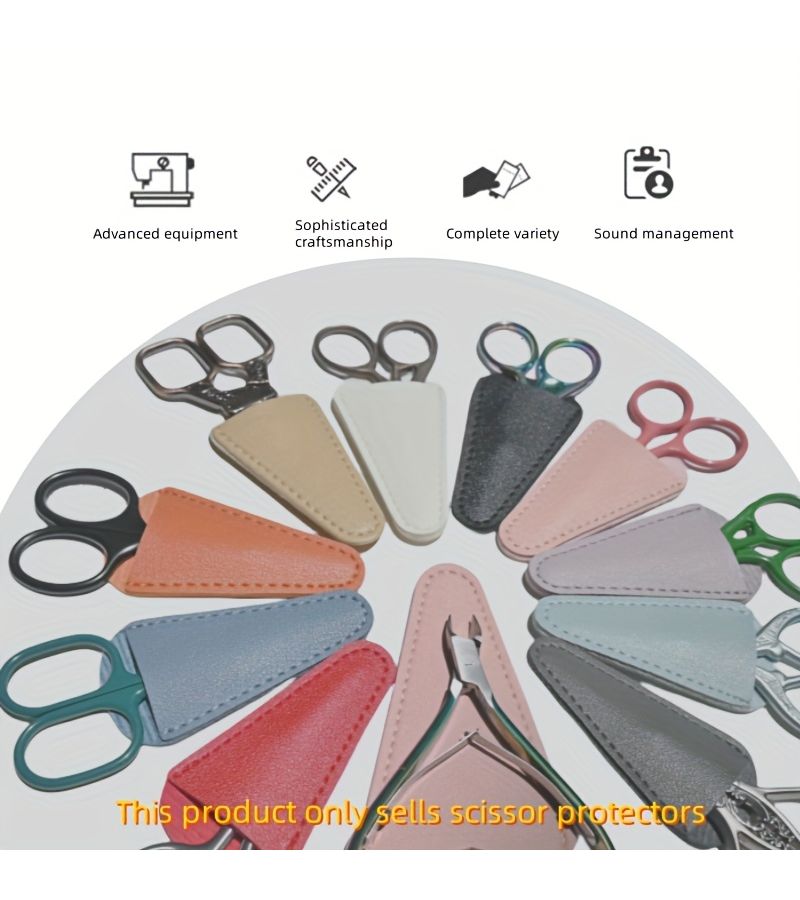 Macaron Color Protective Case Set For 1 Large 4 Small Grooming Scissors - Image 4